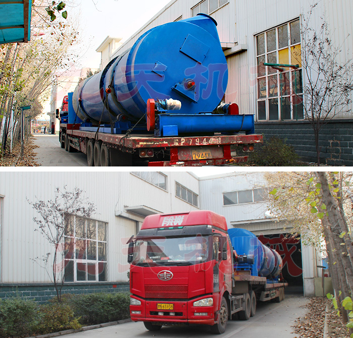 鄭州廠家廣州酒糟烘干機(jī)發(fā)貨現(xiàn)場(chǎng)